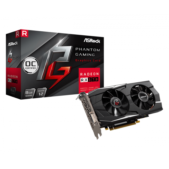 Graphic card ASROCK Phantom Gaming D AMD Radeon&trade; RX 570 OC 8GB GDDR5
