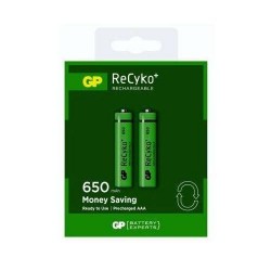 Акумулаторна Батерия GP R03 AAA 650mAh NiMH 65AAAHCE-2GBE2, 2 бр. в опаковка