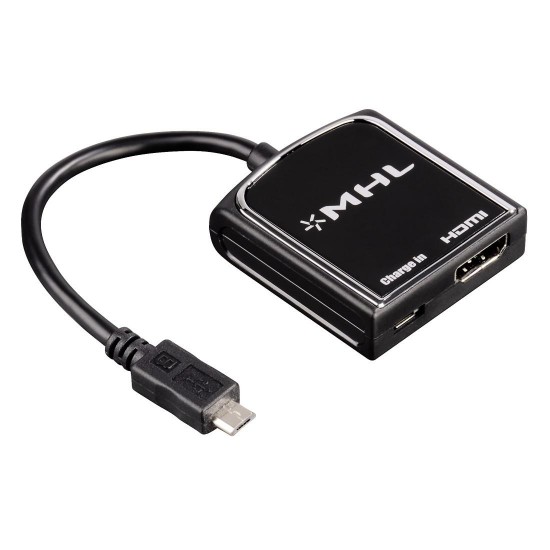 Адаптер HAMA MHL (Mobile High-Definition Link) 54510, Черен Adapter HAMA MHL (Mobile High-Definition Link) 54510, Black