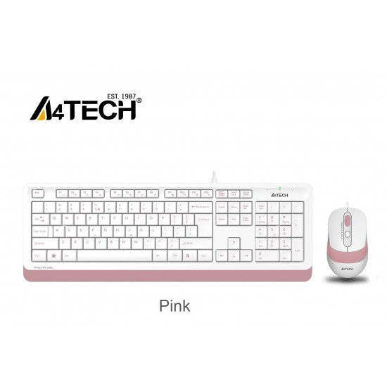 Keyboard Set A4TECH F1010, Pink