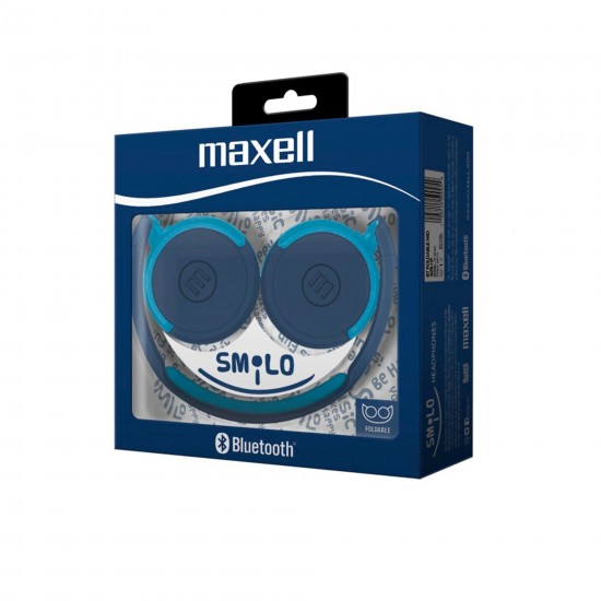 Слушалки блутут MAXELL със средно големи наушници BT400 Сини Bluetooth Headphones MAXELL BT400 Blue