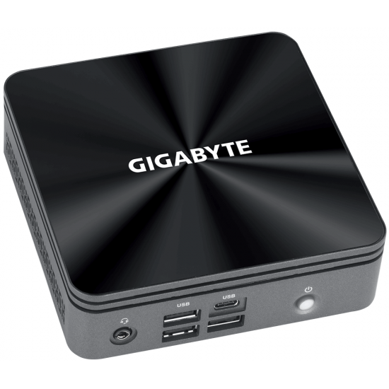 Desktop PC Gigabyte Brix BRi5H-10210, Intel&reg; Core&trade; i5-10210U, 2 x SO-DIMM DDR4, M.2 SSD, USB Type-C&trade;, WF+BT, black