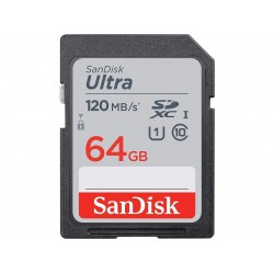 Карта памет SANDISK Ultra SDHC, 64GB, Class 10, U1, 120 Mb/s