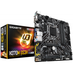 Дънна платка GIGABYTE H370M DS3H, Socket 1151 (300 Series), 4 x DDR4