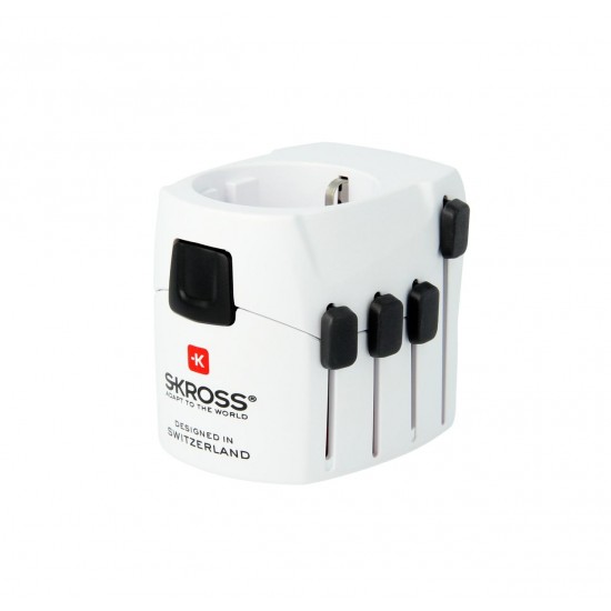 World Adapter SKROSS 1.103141, 100-250V, 6.3А