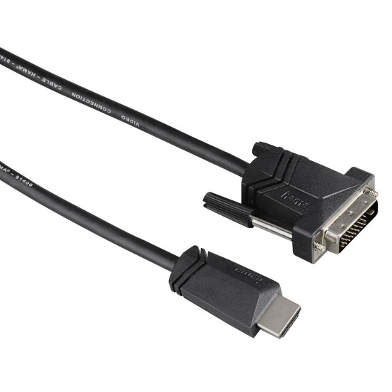 Cable HAMA 122131 HDMI Plug - DVI/D Plug, 3 m, 1 Star