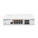 Суич MikroTik CRS112-8P-4S-IN, 8 x Gigabit Ethernet ports, 10/100/1000Mbps, 4 x SFP