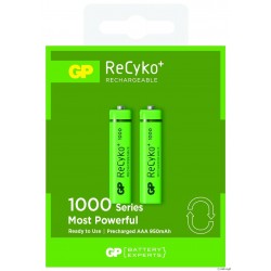 Акумулаторна Батерия GP R03, AAA, 1000mAh, NiMH, 100AAAHCN-GB2, 2 бр. в опаковка