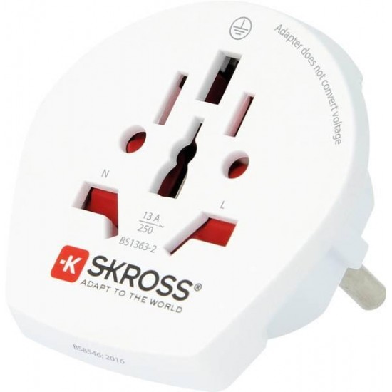 Skross 1.500211-E Travel adapter CA W to EU