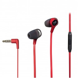 Геймърски слушалки тапи с микрофон HyperX Cloud Earbuds, Червен