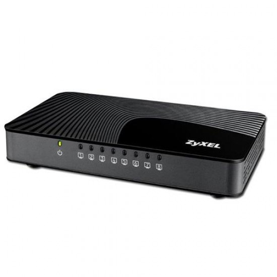 Суич ZYXEL GS-108S, 8 портов, Gigabit Switch ZYXEL GS-108S, 8 Ports, Gigabit