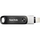 USB памет SanDisk iXpand Flash Drive Go, за Apple iPhone и iPad, USB 3.1 Gen 1, 256GB, Сребрист