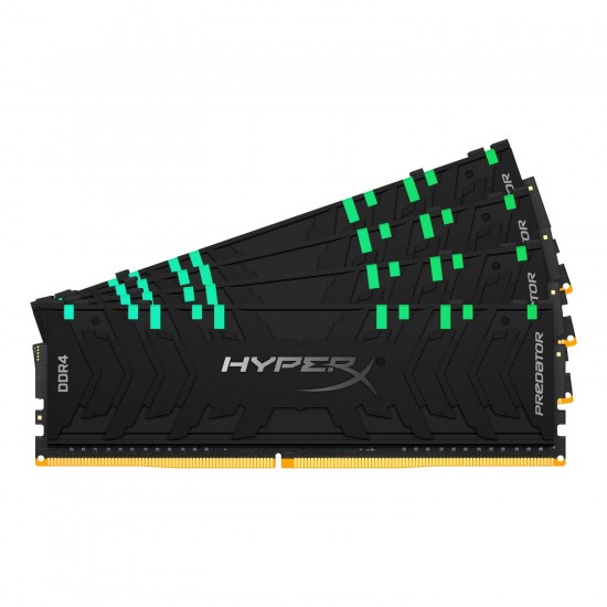 Memory HyperX Predator RGB 64GB(4x16GB) DDR4 PC4-25600 3200MHz CL16 HX432C16PB3AK4/64