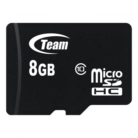 Memory card TEAM micro SDHC, 8GB, Class 10 with SD Adapter