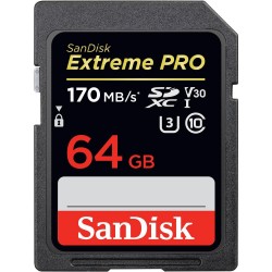 Карта памет SANDISK Extreme PRO&reg;, SDHC/SDXC, 64GB Class 10, U3, 170 Mb/s