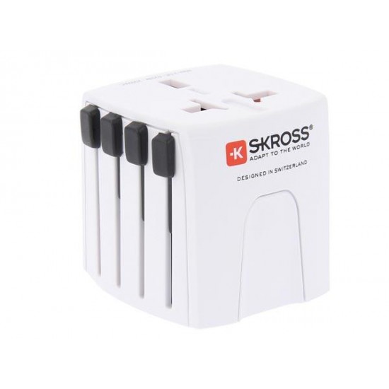 World Adapter SKROSS MUV 1302180, 2.5А, 2-POLE