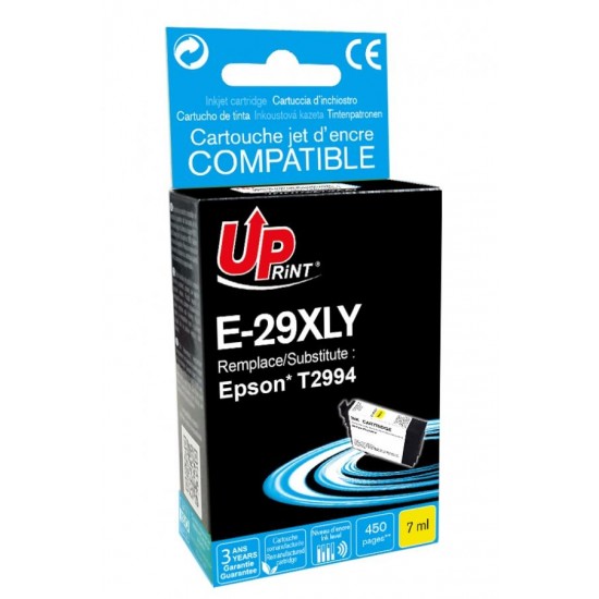 Ink cartridge UPRINT T2994, EPSON 29XL, XP-235/332/335/432/435, 7 ml, 450, Yellow