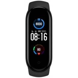 Фитнес гривна Xiaomi Mi Smart Band 6, 1.56", AMOLED дисплей, Черен