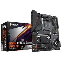 Дънна платка GIGABYTE B550 AORUS PRO AC, WI-FI, Socket AM4, 4 x DDR4, RGB Fusion 2.0