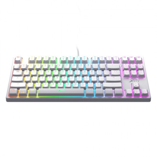 Gaming mechanical keyboard Xtrfy K4 TKL White RGB Kailh Red Switch, UK Layout