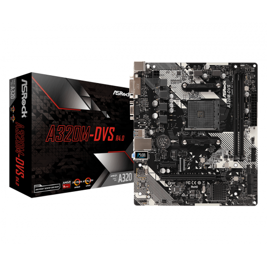 Motherboard Asrock A320M-DVS R4.0, sock AM4, 2xDDR4