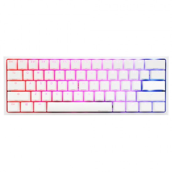 Mechanical Keyboard Ducky One 2 Mini V2 White RGB, Cherry MX Blue