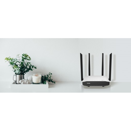 Wireless router ZYXEL NBG-6615, AC1200, Gigabit
