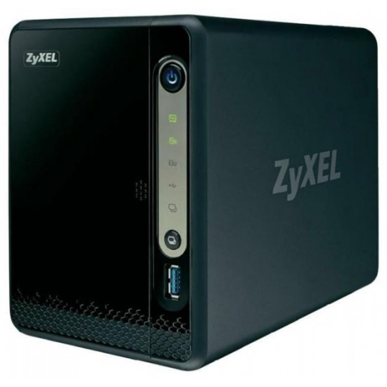 Мрежов сторидж ZyXEL NAS-326, за 2 диска, до 12TB, 1.3GHz, 512MB, Гигабит, USB3.0 Network Storage ZyXEL NAS-326, 2 bays upto 12TB, 1.3GHz, 512MB, Gb, USB3.0
