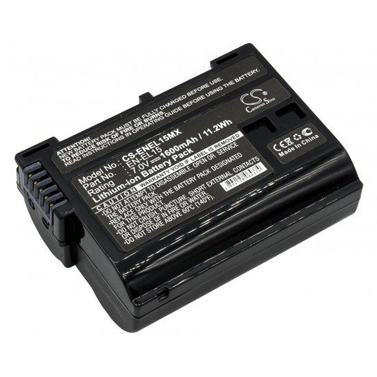 Camera Battery for NIKON EN-EL15  Li-Ion 7V 1600mAh Cameron Sino