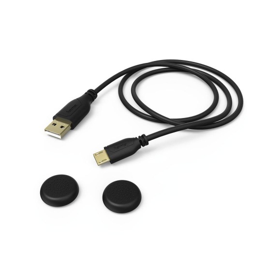 Hama "Super Soft" Controller Charging Cable for PlayStation 4, black