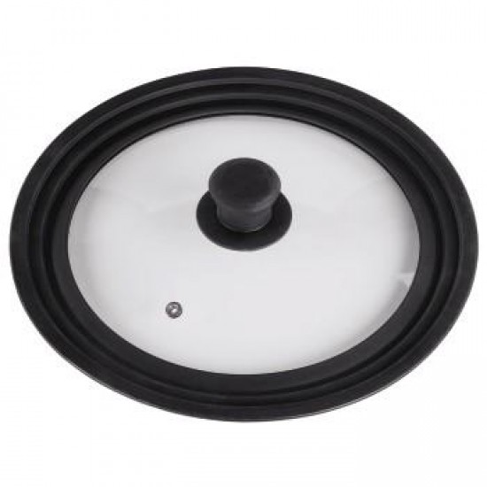 Xavax Universal Lid with Steam Vent for Pots and Pans, 24, 26, 28 cm, glass