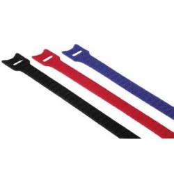 Самозалепващи кабелни връзки с ухо, 12 броя x 200 mm