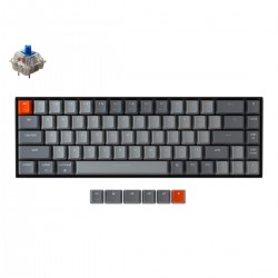 Геймърска Механична клавиатура Keychron K6 Hot-Swappable 65% Gateron Blue Switch White LED Gateron Blue Switch ABS