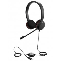 Слушалки Jabra Evolve 20 Stereo, Микрофон, Черни Слушалки Jabra Evolve 20 Stereo, Микрофон, Черни