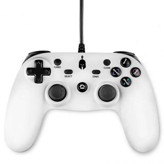 Wired Gamepad Spartan Gear Oplon, White