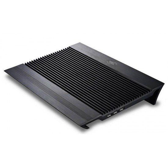 Notebook Cooler DeepCool N8 BLACK, 17", 2x140 mm, Black