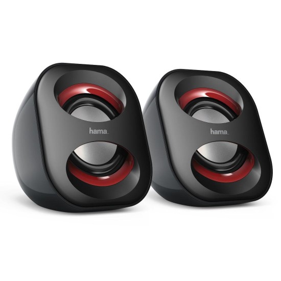 Notebook Speaker "Sonic Mobil 183" 173131, 2.0, black/red