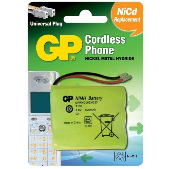 Battery for cordless phone GP 3*АА 3.6V NiMH 650mAh GPT160