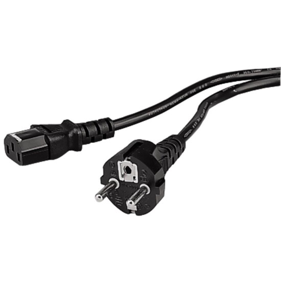 Hama Power Cord, plug with earth contact - 3-pin socket, 1.50 m
