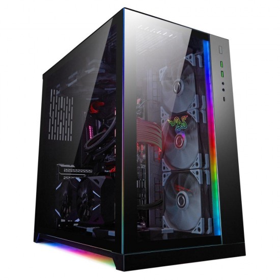 Case Lian Li PC-O11 Dynamic Razer Edition Mid-Tower, Tempered Glass, Black