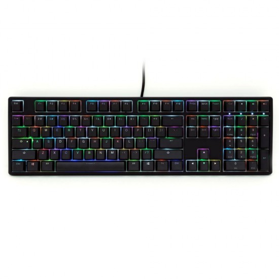 Mechanical Keyboard Ducky One Black RGB, Cherry MX Silver