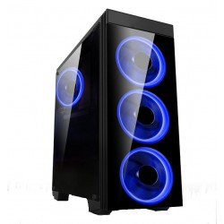 Кутия Estillo 8872 Blue Gaming ATX USB 3.0, 4 x Blue Fan