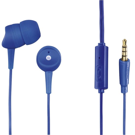 Hama "Basic4Phone" In-Ear Stereo Headset, blue