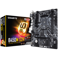 Дънна платка GIGABYTE B450M S2H Socket AM4, 2 x DDR4, rev. 1.0