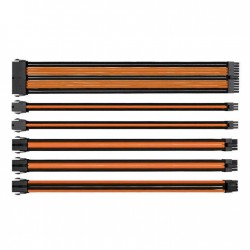 Комплект оплетени кабели Thermaltake TtMod, Black/Orange Комплект оплетени кабели Thermaltake TtMod, Black/Orange