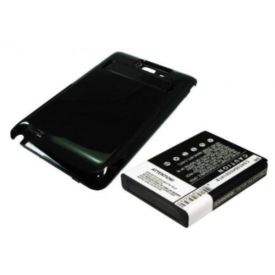 Mobile battery for Samsung Galaxy Note, GT-N700, GT-I9220, Extended With Black Coloro Back Cover  3.7V 5000mAh CAMERON SINO