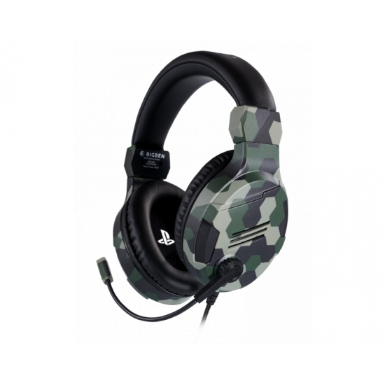 Gaming headset Nacon Bigben PS4 Official Headset V3 Camo Green, Microphone, Camo Green