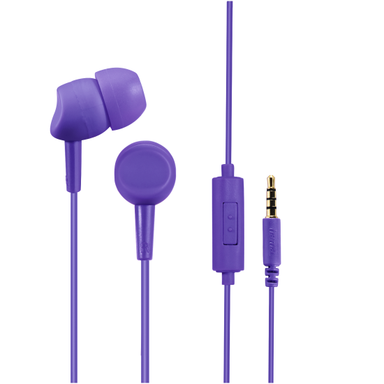 Earphones HAMA Basic 184050, Microphone, In-Ear, ultra violet