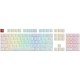 Капачки за механична клавиатура Glorious Aura PBT Doubleshot 105-Keycap White US-Layout
