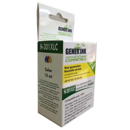 Ink cartridge GENERINK CH564EE HP, Cyan/Magenta/Yellow